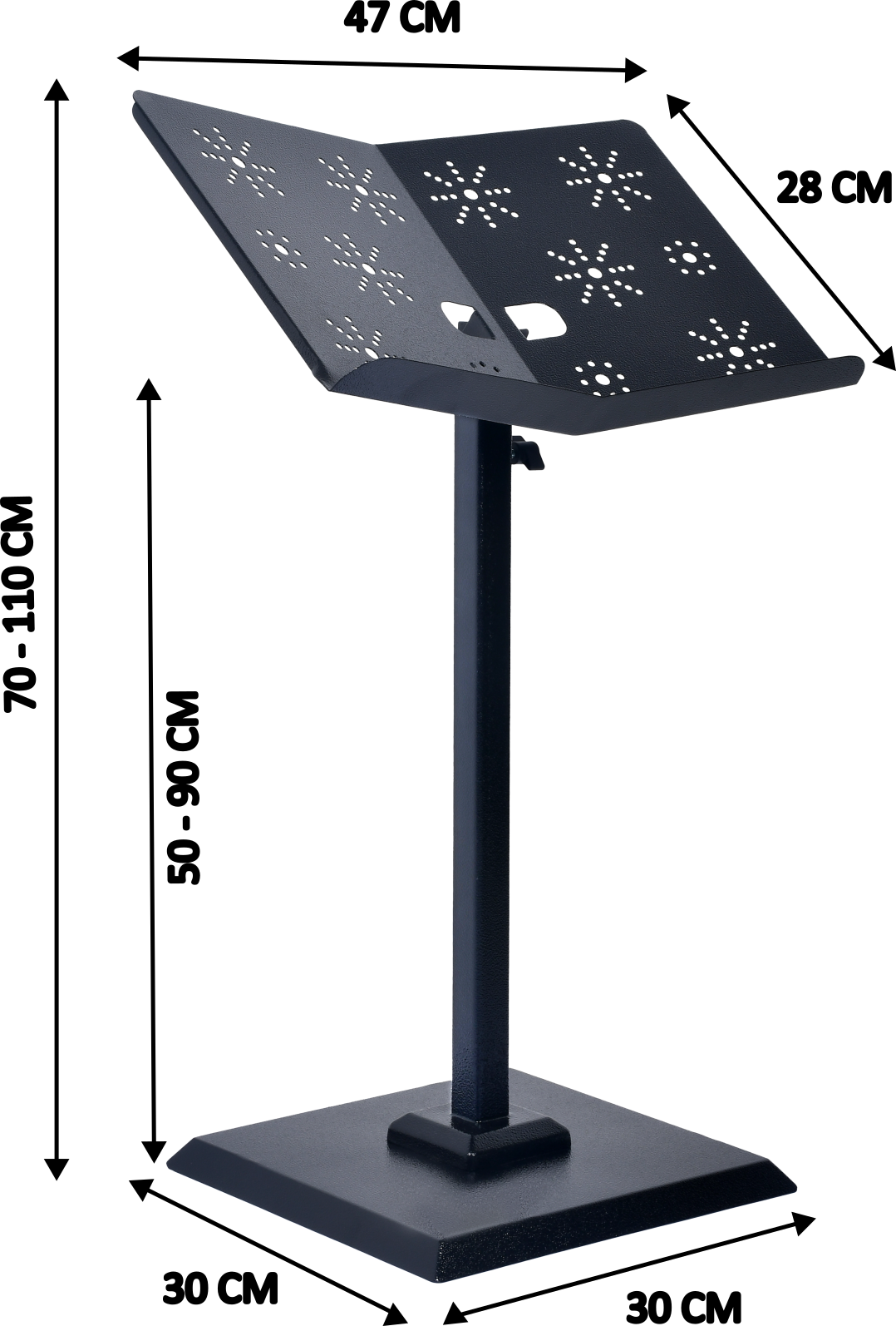 quran stand dimensions